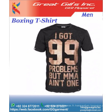 impression de t-shirt personnalisé 100% coton peigné pour les amateurs de MMA